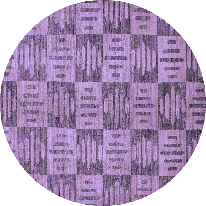 Round Machine Washable Abstract Blue Modern Rug, wshabs330blu