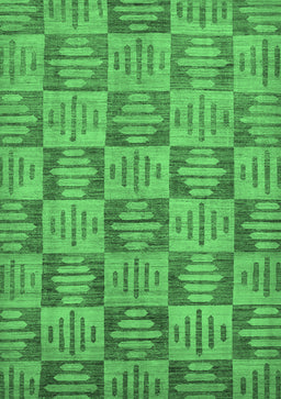 Abstract Emerald Green Modern Rug, abs330emgrn