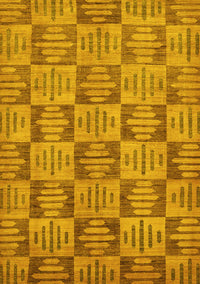 Abstract Yellow Modern Rug, abs330yw