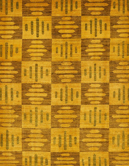 Machine Washable Abstract Sedona Brown Rug, wshabs330