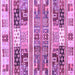 Square Abstract Purple Modern Rug, abs3310pur