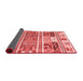 Abstract Red Modern Area Rugs