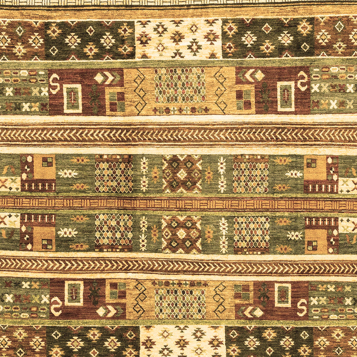 Machine Washable Abstract Brown Modern Rug, wshabs3310brn