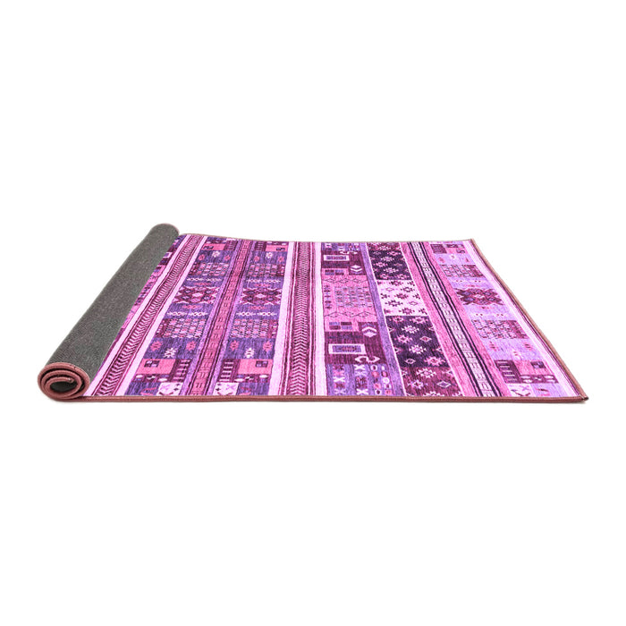 Sideview of Abstract Purple Modern Rug, abs3310pur