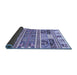 Sideview of Abstract Blue Modern Rug, abs3310blu