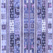 Square Abstract Blue Modern Rug, abs3310blu