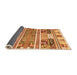 Sideview of Abstract Orange Modern Rug, abs3310org