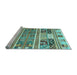 Sideview of Machine Washable Abstract Light Blue Modern Rug, wshabs3310lblu