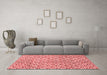 Modern Red Washable Rugs