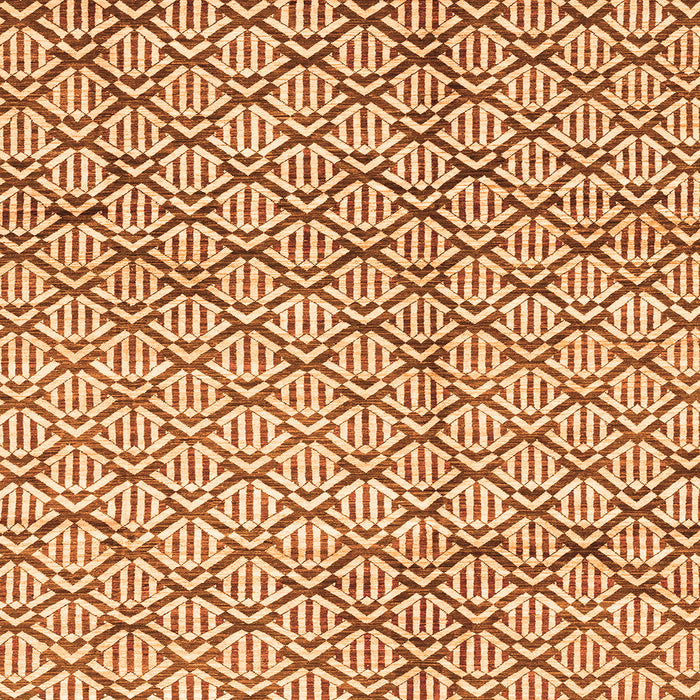 Square Abstract Orange Modern Rug, abs3311org