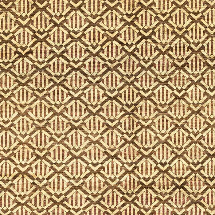 Machine Washable Abstract Mustard Yellow Rug, wshabs3311