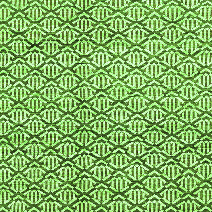 Square Abstract Green Modern Rug, abs3311grn