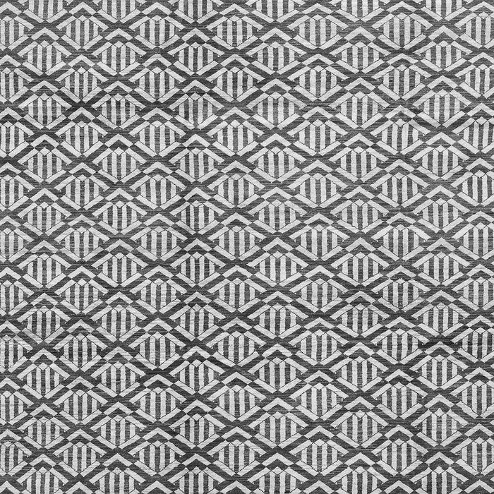 Square Abstract Gray Modern Rug, abs3311gry