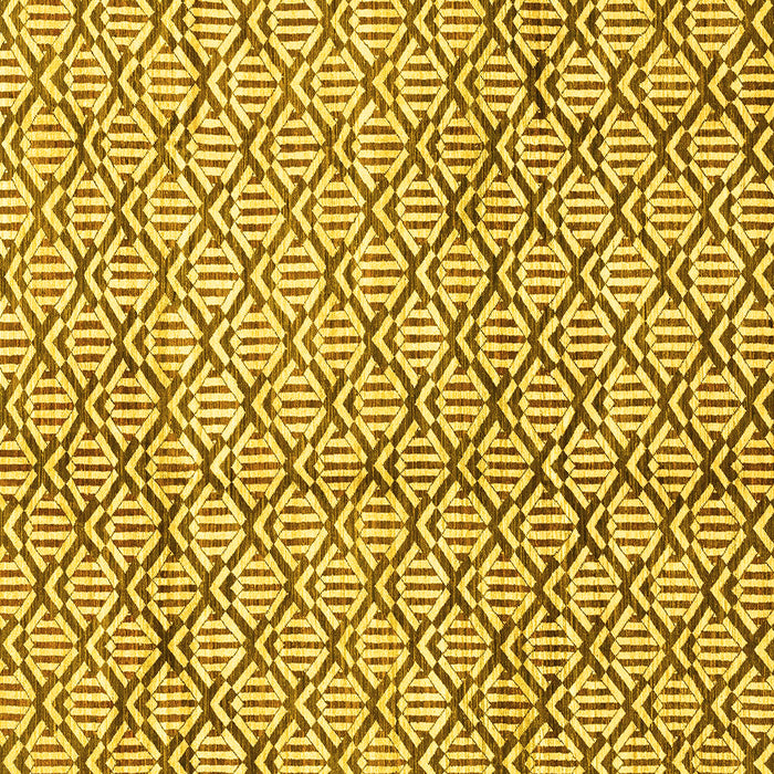 Square Machine Washable Abstract Yellow Modern Rug, wshabs3311yw