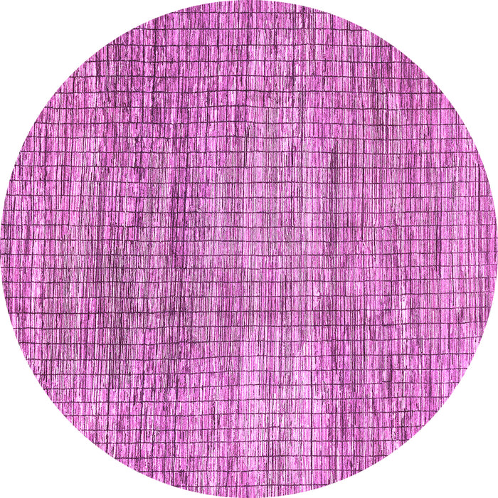 Round Abstract Purple Modern Rug, abs3312pur