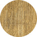 Round Abstract Brown Modern Rug, abs3312brn