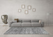 Machine Washable Abstract Gray Modern Rug in a Living Room,, wshabs3312gry