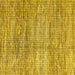 Square Machine Washable Abstract Yellow Modern Rug, wshabs3312yw