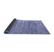 Sideview of Abstract Blue Modern Rug, abs3312blu