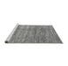 Sideview of Machine Washable Abstract Gray Modern Rug, wshabs3312gry