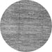 Round Abstract Gray Modern Rug, abs3312gry