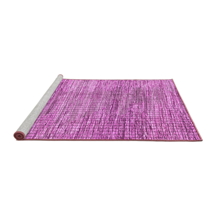 Sideview of Machine Washable Abstract Purple Modern Area Rugs, wshabs3312pur