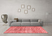 Modern Red Washable Rugs