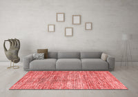 Machine Washable Abstract Red Modern Rug, wshabs3312red