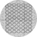 Round Machine Washable Abstract Gray Modern Rug, wshabs3313gry