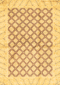 Abstract Brown Modern Rug, abs3313brn