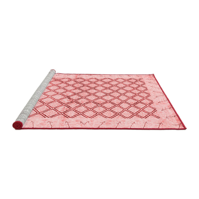 Modern Red Washable Rugs