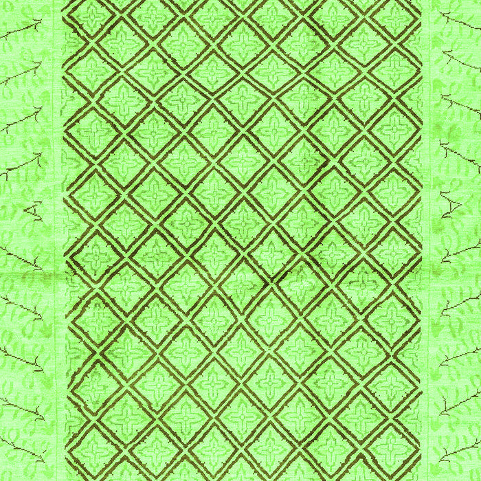Abstract Green Modern Rug, abs3313grn