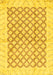 Machine Washable Abstract Yellow Modern Rug, wshabs3313yw