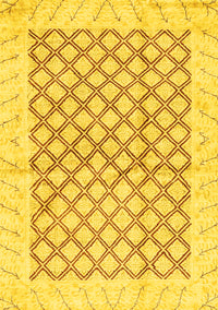 Abstract Yellow Modern Rug, abs3313yw