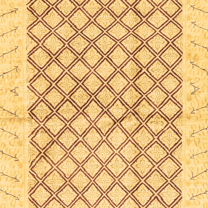 Machine Washable Abstract Brown Modern Rug, wshabs3313brn