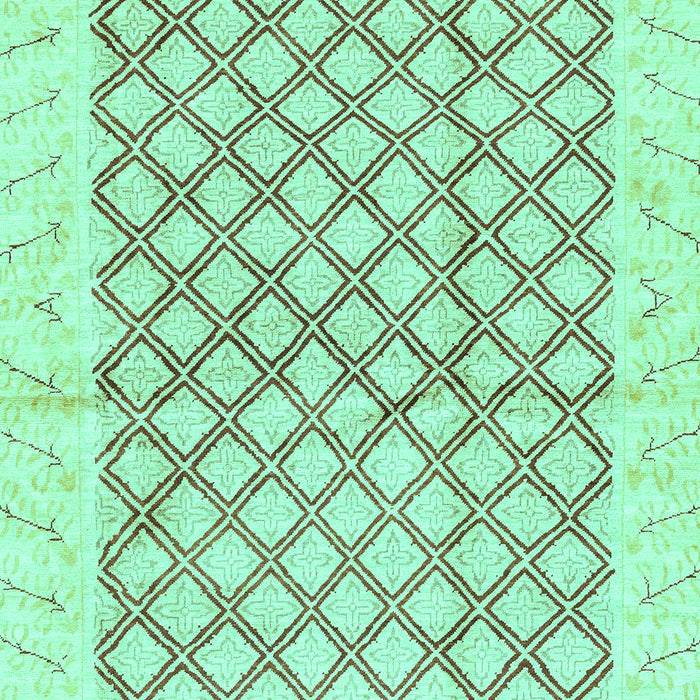 Abstract Turquoise Modern Rug, abs3313turq