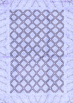 Abstract Blue Modern Rug, abs3313blu