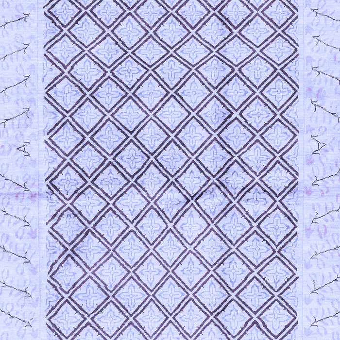 Abstract Blue Modern Rug, abs3313blu