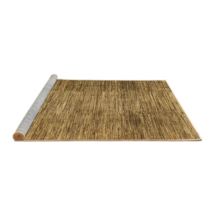 Sideview of Machine Washable Abstract Yellow Rug, wshabs3314