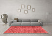 Modern Red Washable Rugs