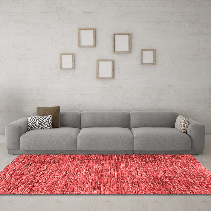 Modern Red Washable Rugs