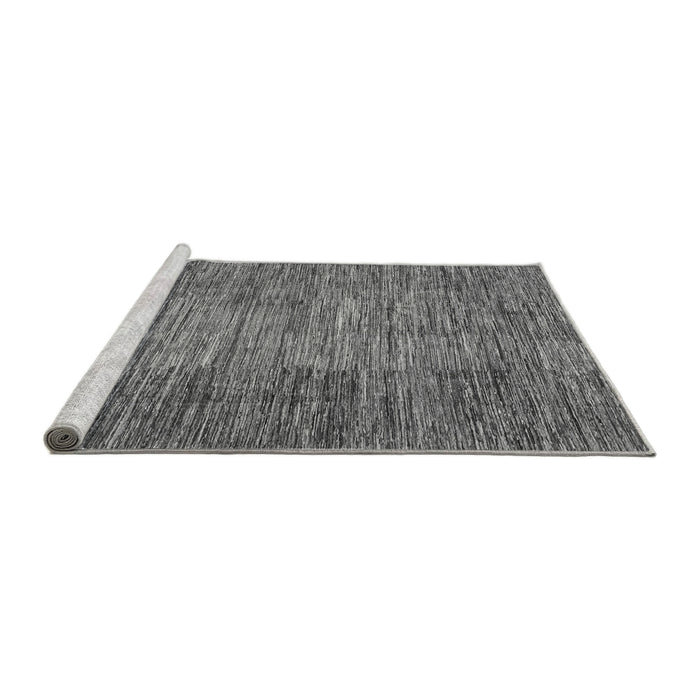 Sideview of Machine Washable Abstract Gray Modern Rug, wshabs3314gry