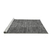 Sideview of Machine Washable Abstract Gray Modern Rug, wshabs3314gry