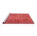 Modern Red Washable Rugs