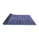 Sideview of Abstract Blue Modern Rug, abs3314blu