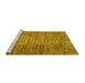 Sideview of Machine Washable Abstract Yellow Modern Rug, wshabs3314yw