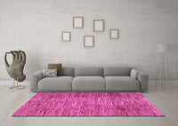 Machine Washable Abstract Pink Modern Rug, wshabs3314pnk