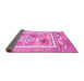 Sideview of Abstract Pink Modern Rug, abs3315pnk