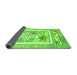 Sideview of Abstract Green Modern Rug, abs3315grn