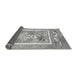 Sideview of Abstract Gray Modern Rug, abs3315gry